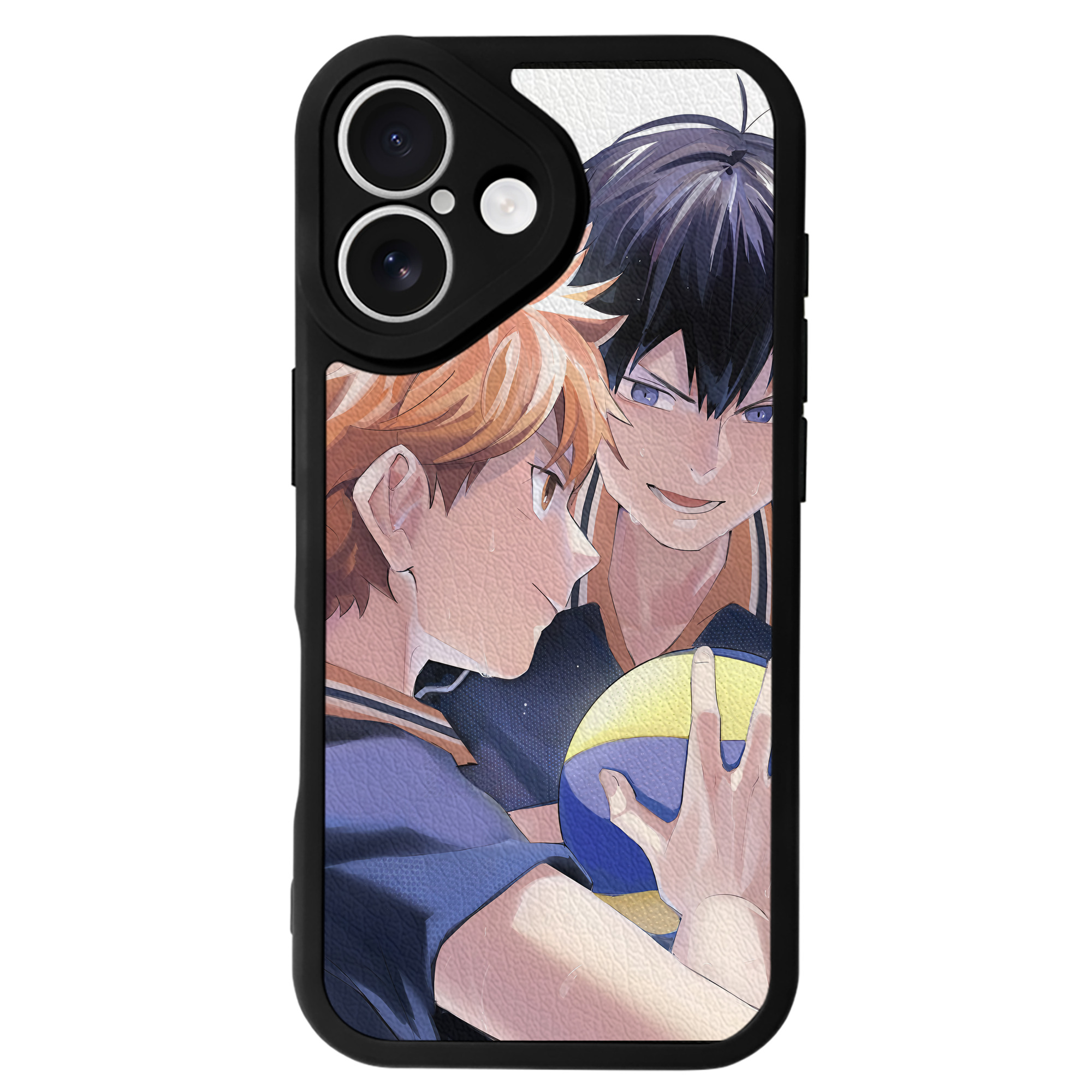 （画像用） ハイキュー!! Haikyu!! 【iPhone 16シリーズ対応】シリコンスマホケース（レザー調） 材質：シリコン